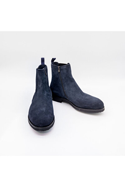 FABI VINTAGE SUEDE NAVY BOOTS