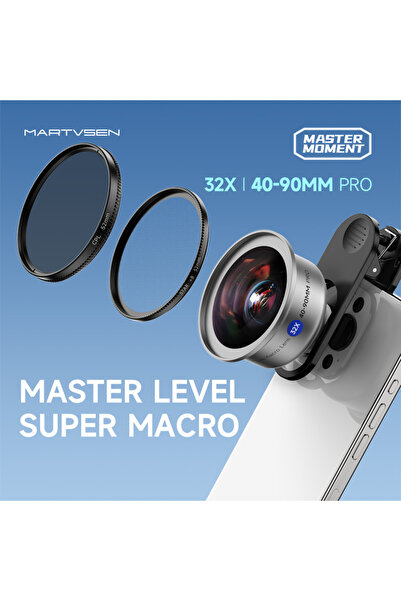 Choice عدسة ماكرو احترافية عالية الدقة من مارتفسين للهواتف الذكية، لون أسود، ...