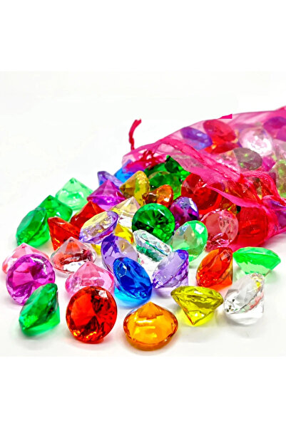 Choice 100 قطعة 160 جرام DIY كنز القراصنة جوهرة ألعاب أكريليك وهمية لامعة جوه...