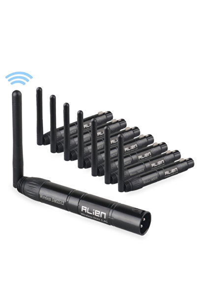 Choice قابس الاتحاد الأوروبي 1T7R ALIEN DMX512 جهاز استقبال وجهاز إرسال لاسلك...