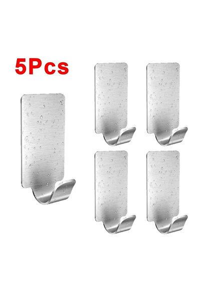 Choice خطافات حائط مربعة صغيرة ذاتية اللصق من الفولاذ المقاوم للصدأ، مكونة من...