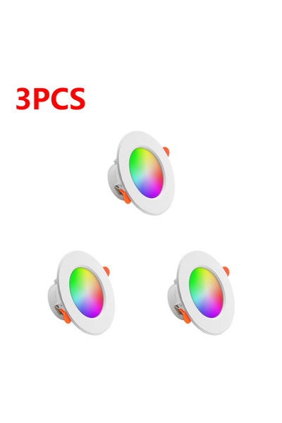 Choice 3 قطع من 1 إلى 10 قطع من مصابيح LED قابلة للتعتيم 10 وات تيار متردد 85-265 فولت متوافقة مع البلوتوث مع تحكم بالتطبيق RGB CW بالألوان الكاملة