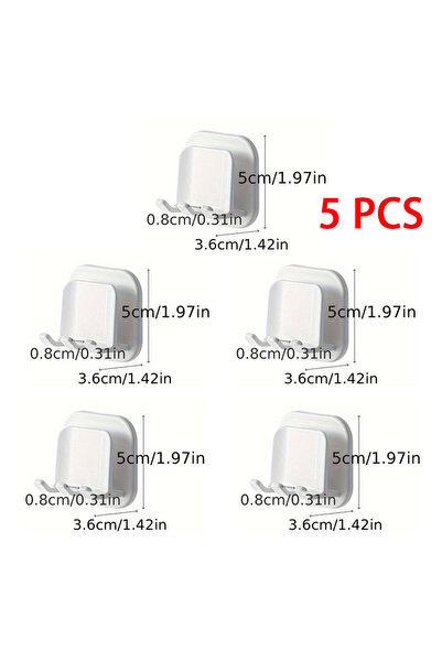 Choice 3 قطع 3/5 قطع رف تخزين فرشاة الأسنان للسفر مثبت على الحائط غير مثقوب حامل أكواب الحلاقة المحمول