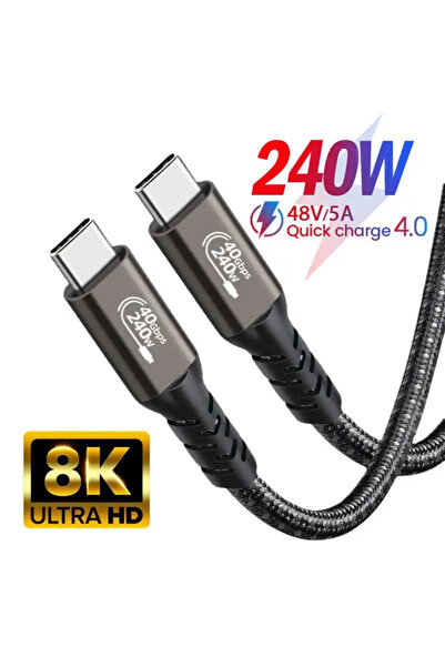 Choice كابل USB4 Thunderbolt 3/4 40Gbps USB C كابل فيديو 4K PD240W شاحن سريع ...