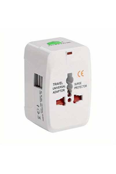 Choice محول طاقة عالمي طراز USB للسفر، محول طاقة دولي صغير الحجم للولايات الم...