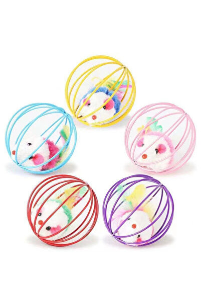 Choice 1 random color mix Hot cage rat happy cat toy plush simulation color mouse fun cat ball fun cat fun
