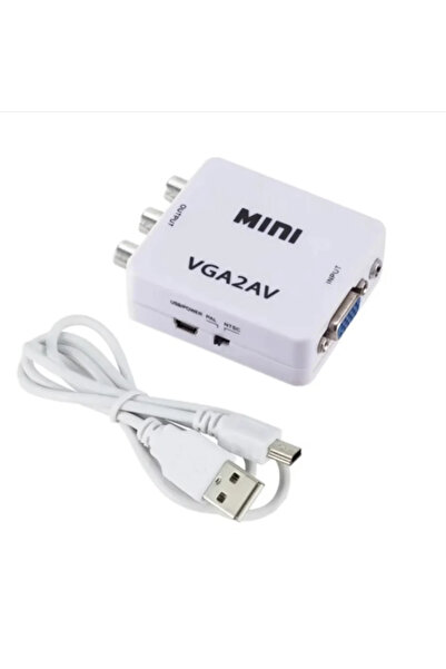 Choice محول VGA إلى AV VGA إلى AV محول RCA AV إلى VGA محول AV مع كابل صوت 3.5...