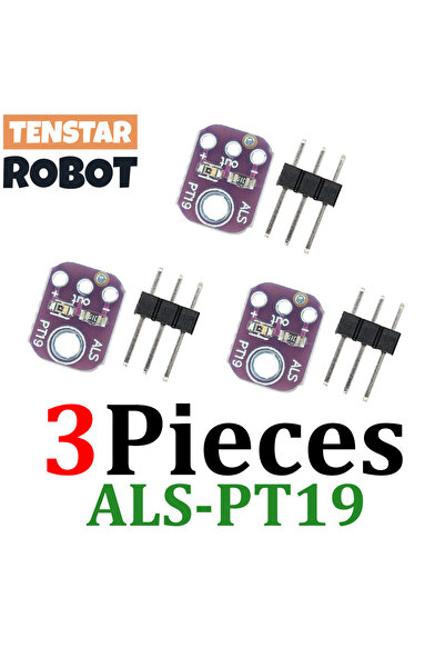 TENSTAR ROBOT 3pcs ALS-PT19 Sensor TENSTAR 3pcs ALS-PT19 Analog Light Sensor Module High Dynamic Range Light Senso