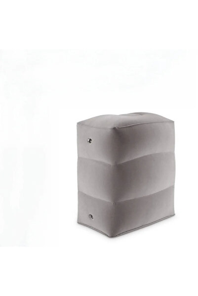 Choice مسند قدم قابل للنفخ رمادي اللون - مسند ساق قابل للتعديل بثلاث طبقات مع...