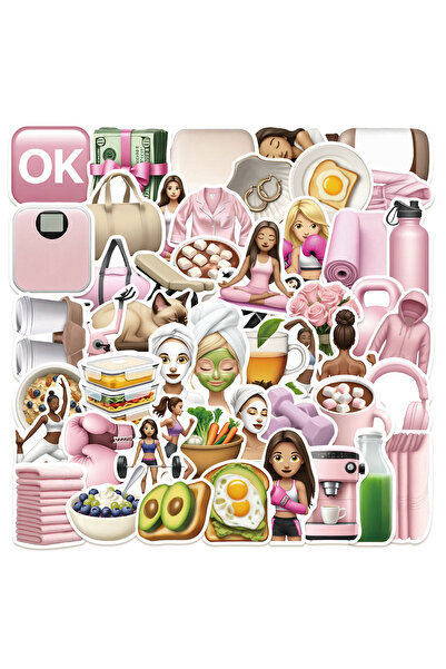 Choice ملصقات متعددة الألوان، 50 قطعة، ملصقات كرتونية لصالة الألعاب الرياضية ...