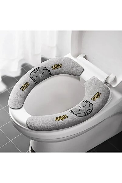 Choice Random color 2pcs Cartoon Printed Toilet Sticker, Household Four Seasons Washable Toilet Mat, Univer