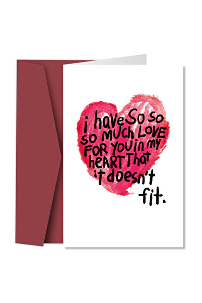 Choice بطاقة عيد ميلاد رومانسية مقاس 20.8 × 13.7 سم، قطعة واحدة، أحبك كثيرًا، بطاقات تهنئة بعيد الحب