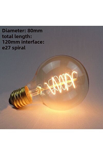 Choice 40W 220V Yes G80B Edison Bulb E27 Warm white 40W 60W ST64 G95 G80 G125...