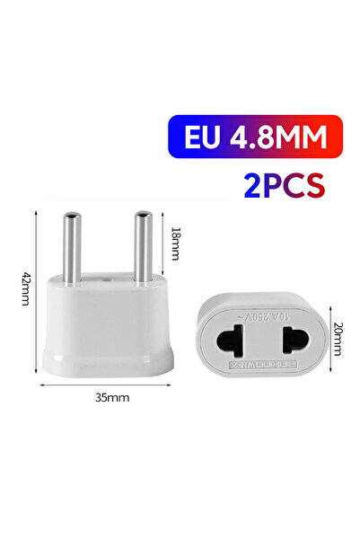 Choice محول قابس الطاقة العالمي 4.8 مم من الاتحاد الأوروبي، قطعتين، من الولايات المتحدة إلى الاتحاد الأوروبي، قابس طاقة أوروبي، محول قابس طاقة للسفر