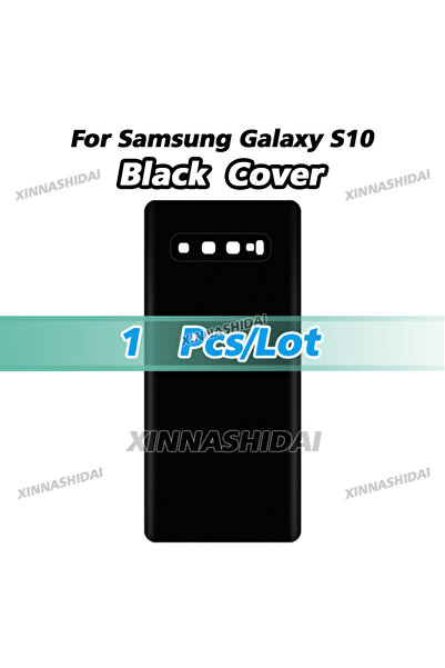 Choice 1pcs black cover Tested New For S10 Battery Back Cover Glass Panel Rea...