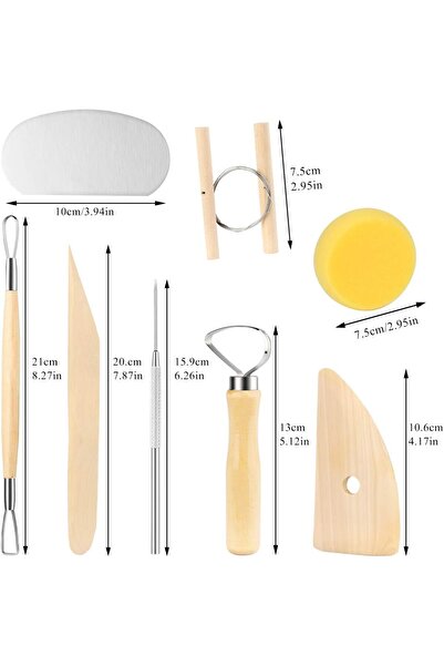 Choice3 مجموعة أدوات نحت الطين الفخاري من 8 قطع، مكونة من 8 إلى 62 قطعة، أدوا...