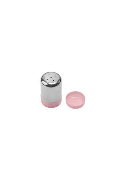 Choice pink-five holes Stainless Steel 5-hole Salt Shaker Portable Mini seasoning Bottle with Dust Cover Sm