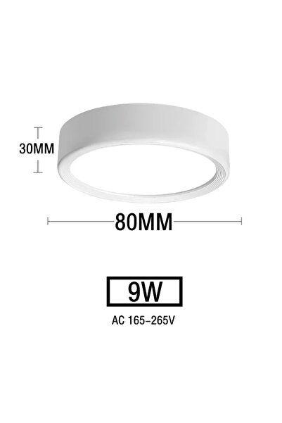 Choice 6000 كلفن - أبيض بارد - 9 واط إضاءة LED سطحية سفلية 5 واط 9 واط 12 واط 15 واط 18 واط 20 واط 220 فولت مصابيح سقف فائقة