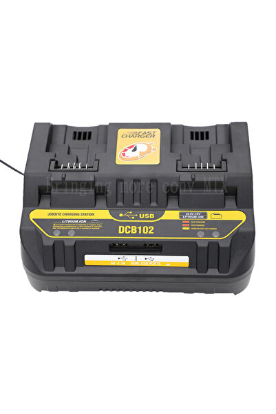 Choice شاحن بطارية ليثيوم أيون DCB102 سريع الشحن بمقبس الاتحاد الأوروبي لـ De...