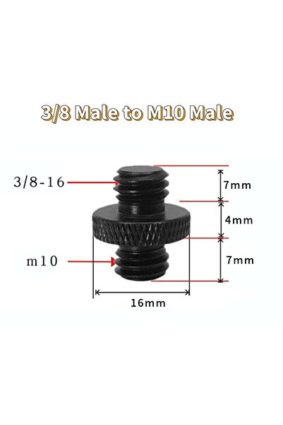 Choice 4 قطع 3 8 إلى M10 4 قطع برغي تحويل كاميرا عالمي 3/8 ذكر إلى 3/8 M8 M10...