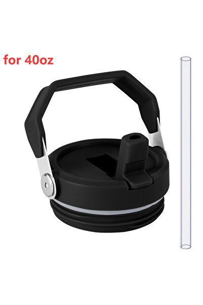 Choice أسود لكوب 40 أونصة 1/2 قطعة غطاء قش قابل للاستبدال لكوب ستانلي 20/30/4...