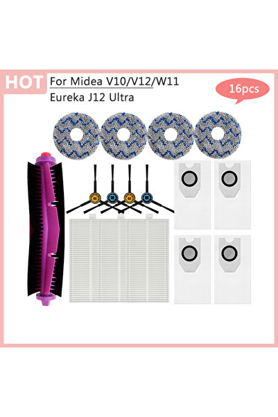 Choice 09 لمكنسة كهربائية روبوتية Midea V10 V12 W11 Eureka J12 Ultra مزودة بف...