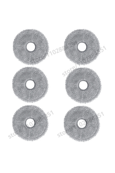 Choice 6 قطع من قماش الممسحة لأجزاء المكنسة الكهربائية الروبوتية Roborock Qre...