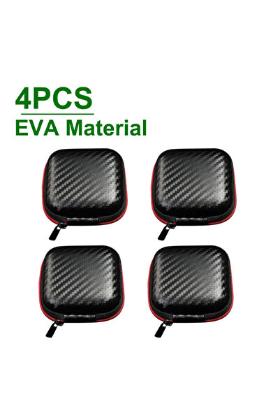 Choice حقيبة تخزين سماعات أذن سلكية من 4 قطع، 6-1 قطعة، صندوق تخزين بسحاب من ...