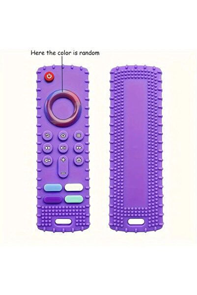 Choice PURPLE 1Pc Chew Dog Teething Toy Silicone Remote Control for Puppies-Multi-Color Options Available,S