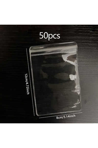 Choice XL-50pcs 50/100/200pcs-Transparent Zipper Bags Dust-proof and Anti-oxidation Pockets Used for Packag