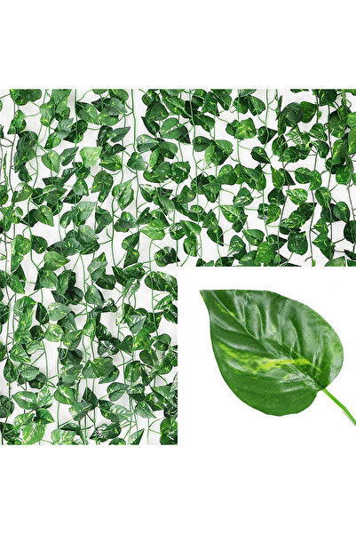 Choice 10 أمتار (5 خيوط) من أوراق نبات البوثوس 2/4/6/8/10 أمتار من أوراق النباتات الاصطناعية الخضراء المزيفة من نبات اللبلاب