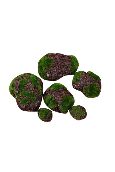 Choice 6 قطع من النباتات الاصطناعية الخضراء، مصنوعة من الفوم، ونشارة الخشب، و...