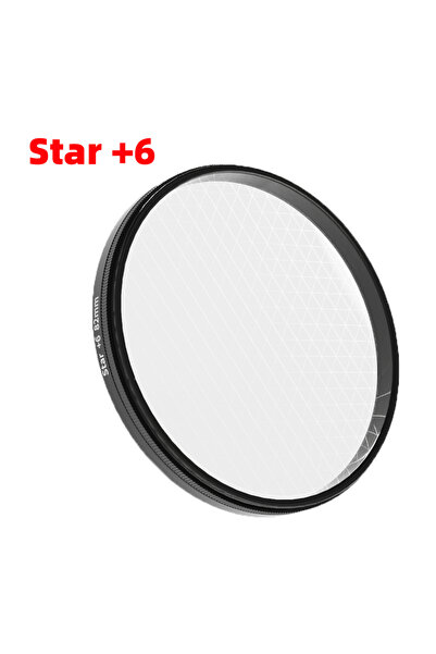 Choice عدسة نجمة 6 خطوط 58 مم فلتر عدسة نجمة 6 خطوط لكاميرات نيكون كانون بقيا...