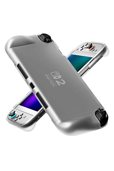 Choice White Case Ergonomic TPU Case for Switch 2 – Anti-Slip, Shock-Absorbin...