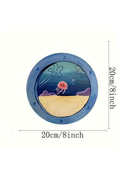 Choice لافتة خشبية زرقاء ساحرة بموضوع قنديل البحر المحيط - ديكور مزرعة على ال...