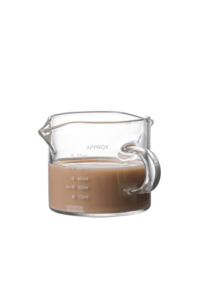Choice3 75ml 75/150/250ml Glass Measuring Cup With Handle Espresso Milk Cup K...