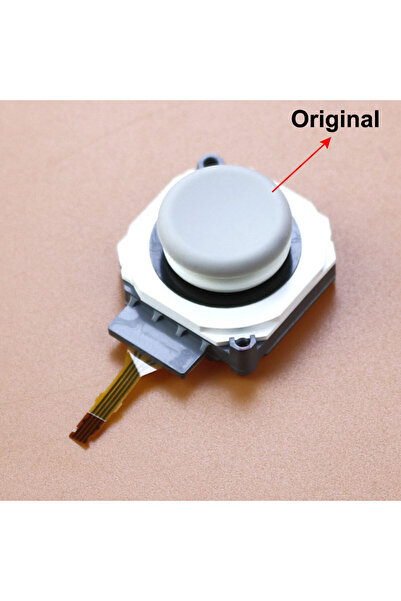 JCD Gray Original Thumbstick Thumb Stick Rocker With joystick Cap Dust Ring PAD For New 2DS 3DS LL X