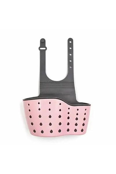 Choice سلة تصريف منزلية وردية C433C، نصف قطعة، حامل حوض المطبخ، رف إسفنجة صاب...