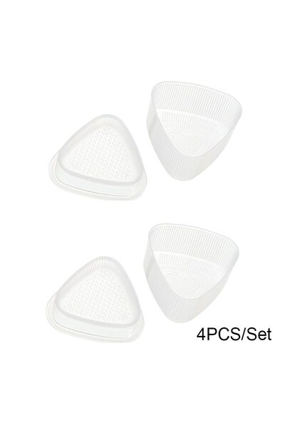 Choice 4PCs 4PCS/Set DIY Sushi Mold Onigiri Rice Ball Food Press Transparent Triangular Sushi Maker Mold Su