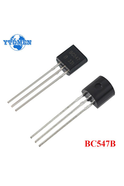 YTDMEN 100PCS BC547B BC547 TO-92 Bipolar Transistors BJT NPN 45V 100mA Transistor Kit