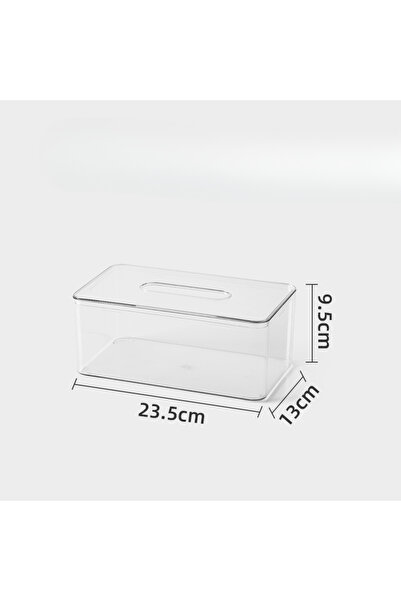 Choice A 23.5x13x9.5cm Desktop Tissue Box Nordic Simple Ins Transparent Home ...