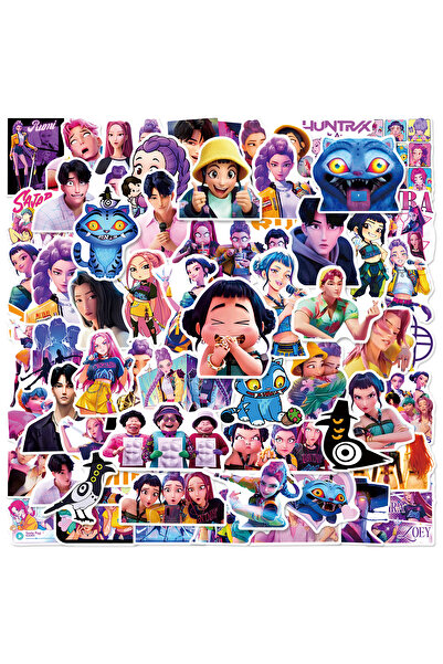 Choice ملصقات متعددة الألوان، 60 قطعة، لفيلم KPop Demon Hunters، نمر ديربي، م...