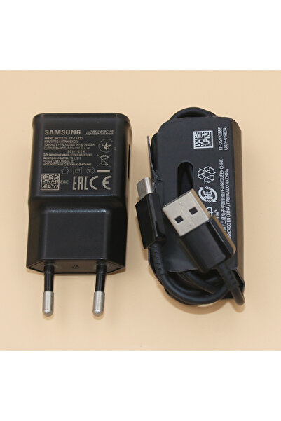 Samsung شاحن جداري سريع الشحن من الاتحاد الأوروبي مع كابل أسود، 9 فولت، 1.67 ...