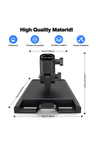 Choice محول أنبوب HUADAI الأسود لجهاز Starlink Gen 3 حامل عمود السقف مجموعة التركيب المستديرة ملحقات Fo