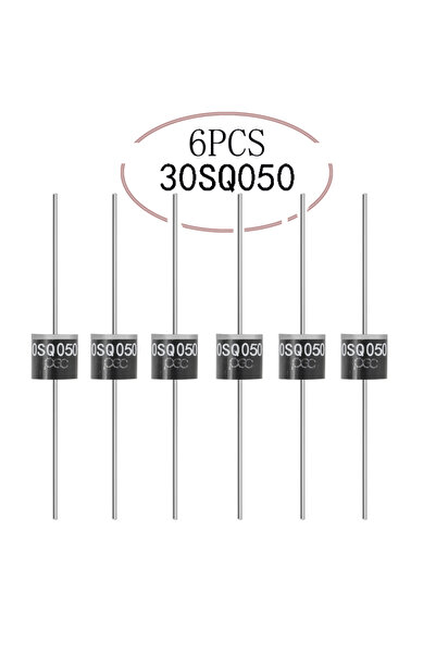 Choice 6PCS 30SQ050 Schottky Diode 30A 50V Axial for Solar Panel Parallel Reflow Protection