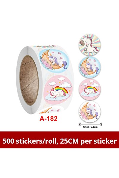 Choice3 500 قطعة من ملصقات يونيكورن الكرتونية، 500 قطعة، مكافأة للأطفال، ملصق...