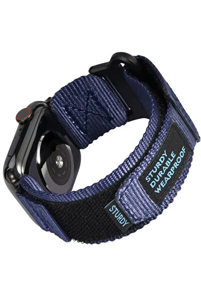 Choice سوار ساعة تكتيكي أزرق من النايلون، متوفر بأحجام 42 مم، 44 مم، 45 مم، و...