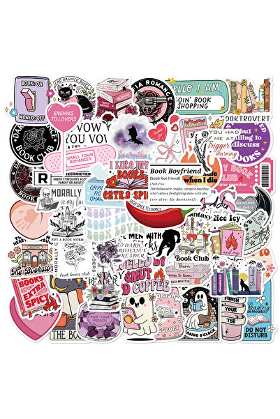 Choice 50 قطعة من ملصقات قارئ الكتب الهولوغرافية البراقة ذات الطابع الجمالي للفتيات اللطيفات لأجهزة Kindle Ip