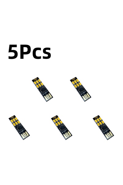 Choice 5 قطع - ألوان دافئة 10/5/1 قطعة مصباح USB صغير محمول 5730 6LED SMD 5 ف...