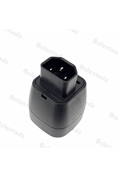 Choice black Bolantedz Euro to C14 3 pins Plug Adapter 10A 250V EU Germany to IEC60320 Male Conversion Conv